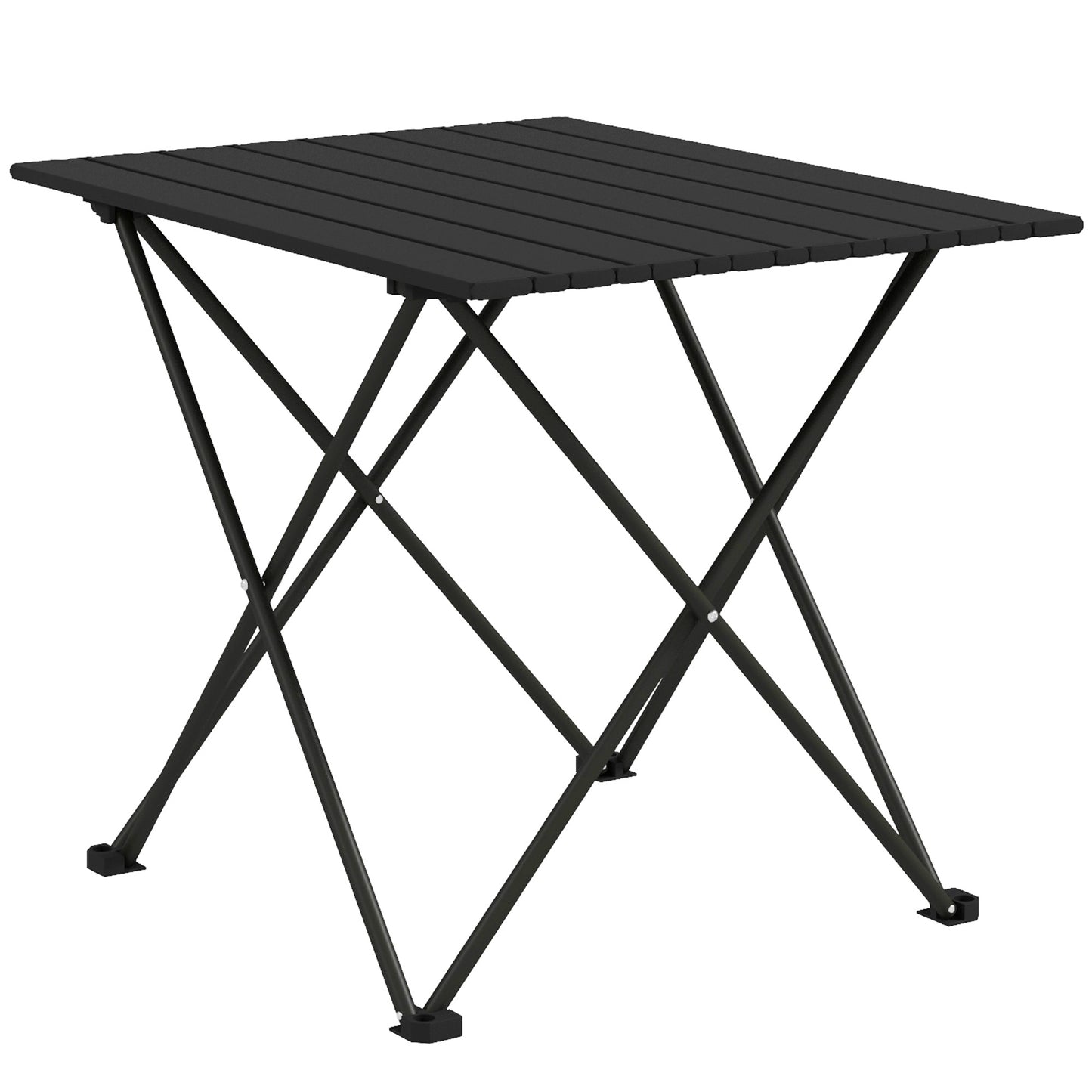 Folding Camping Table, Lightweight Metal Picnic Table with Carry Bag, Foldable Table for Outdoor Camping, Picnic, Hiking
