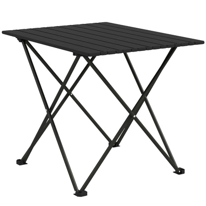 Folding Camping Table, Lightweight Metal Picnic Table with Carry Bag, Foldable Table for Outdoor Camping, Picnic, Hiking