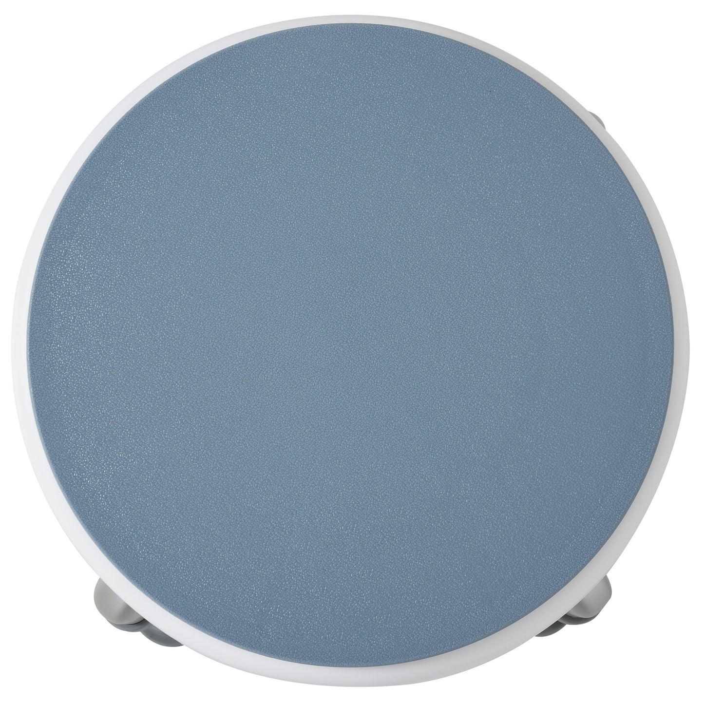 360° Swivel Shower Chair, Height Adjustable Aluminium Shower Stool with Non-Slip Feet for Disabled, Elderly, Light Blue