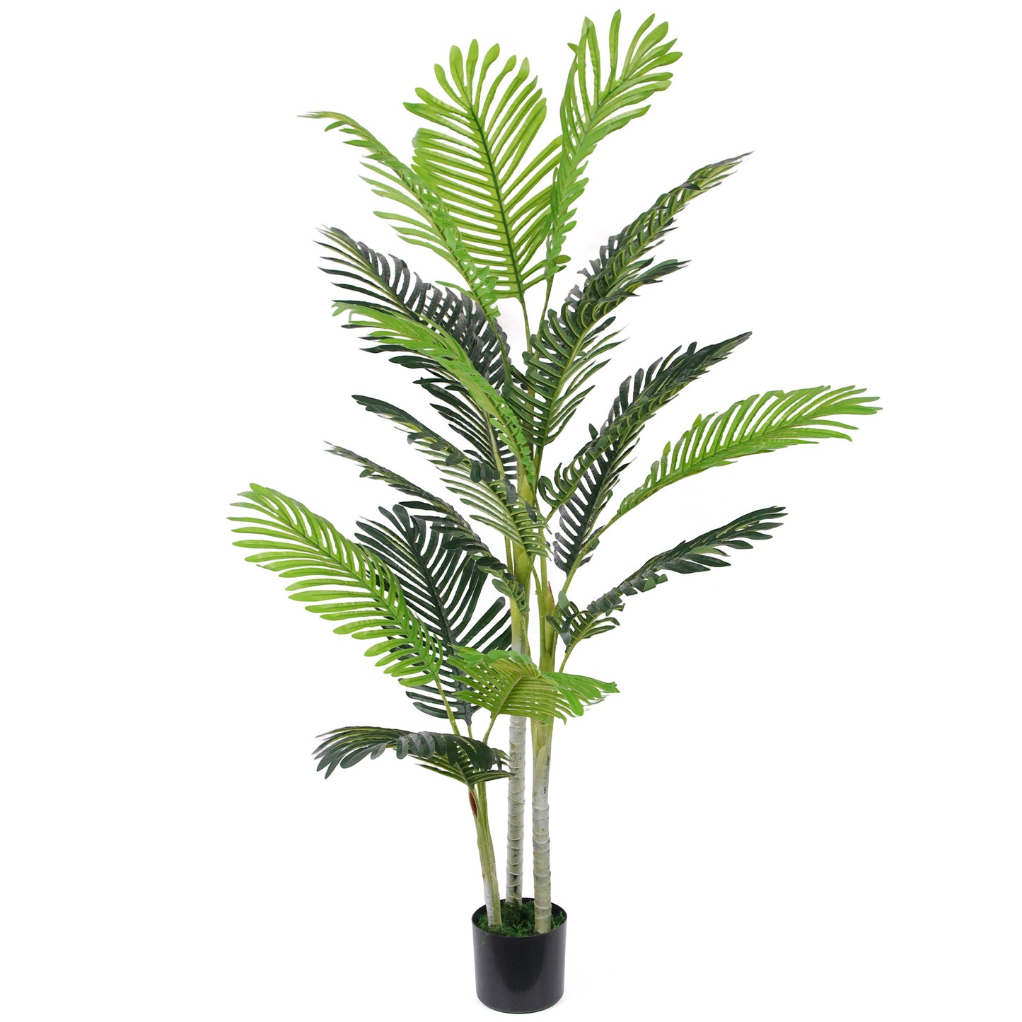 2 Ball Topiary Tree in Pot for Home Decor, Artificial Plant for Home Office, Living Room Decor, Dark Green