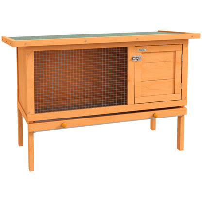 Rabbit Hutch Outdoor Guinea Pig Hutch Bunny Cage Shelter Outdoor, 90 x 45 x 65cm