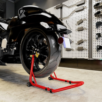 Motorcycle Rear Wheel Stand, 544 kg Capacity Heavy Duty Steel Motorbike Motorcycle Paddock Stand Lift