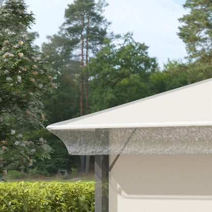 3 x 3 (m) Gazebo Protective Cover, Waterproof Transparent Gazebo Replacement Canopy Cover Top for Canopy and Tent