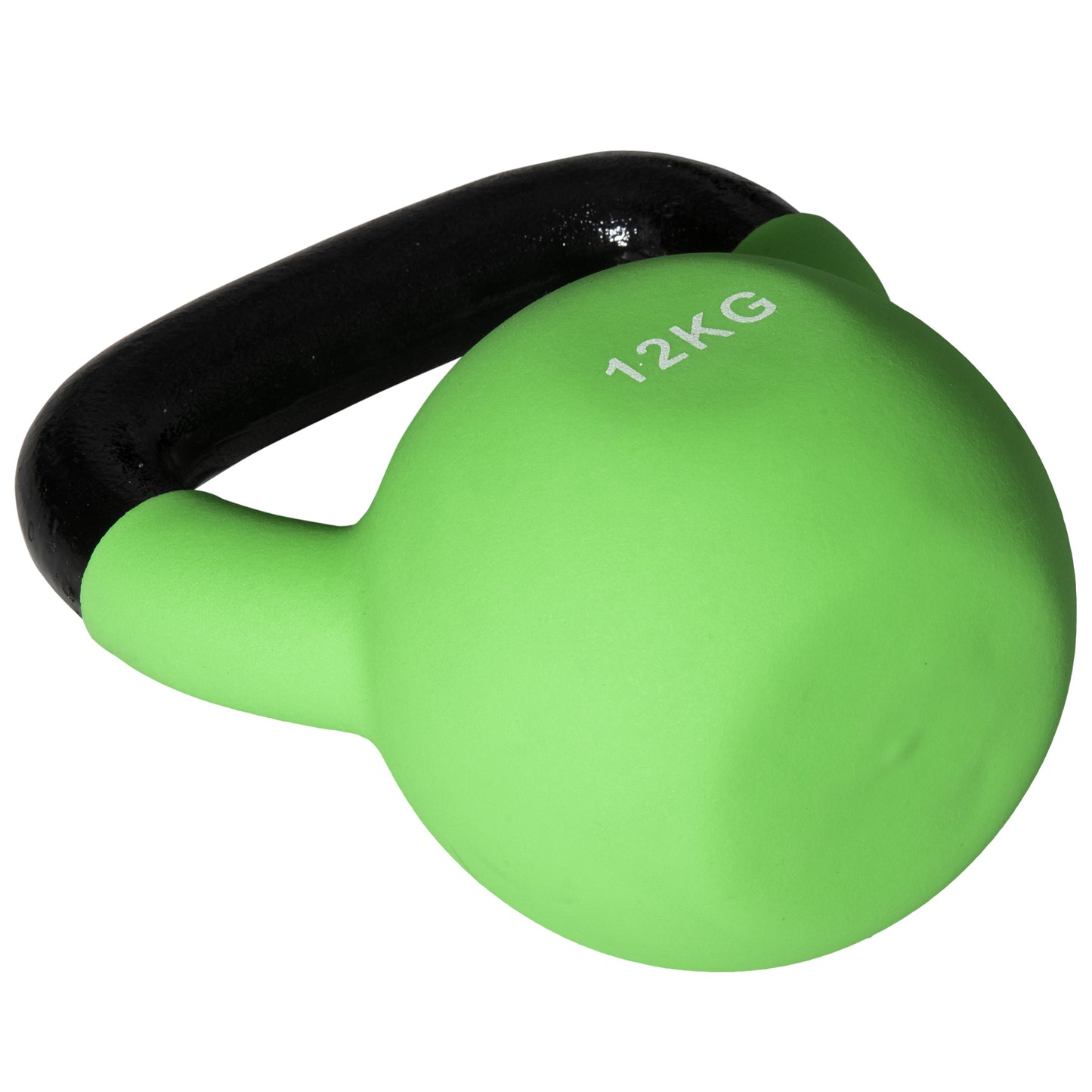 Kettlebell, 12kg Kettle Bell with Non-Slip Handle for Home Gym Weight Lifting and Strength Training, Green