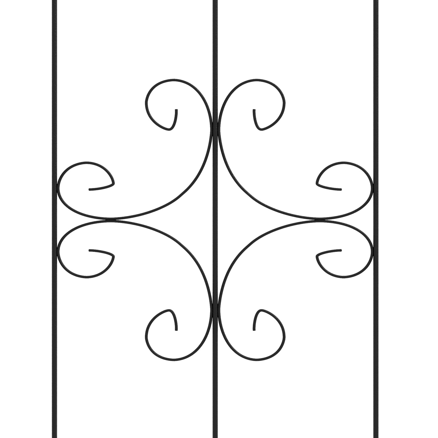Set of Four Spiral Anchor Garden Trellis Panels