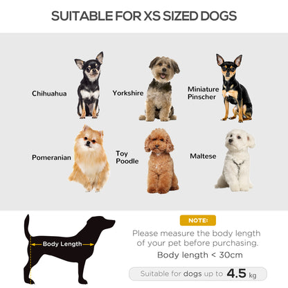 Dog Sofa for XS and S Size Dogs, Pet Chair Bed with Soft Cushion, Cat Sofa Couch with Washable Cover, Wooden Frame