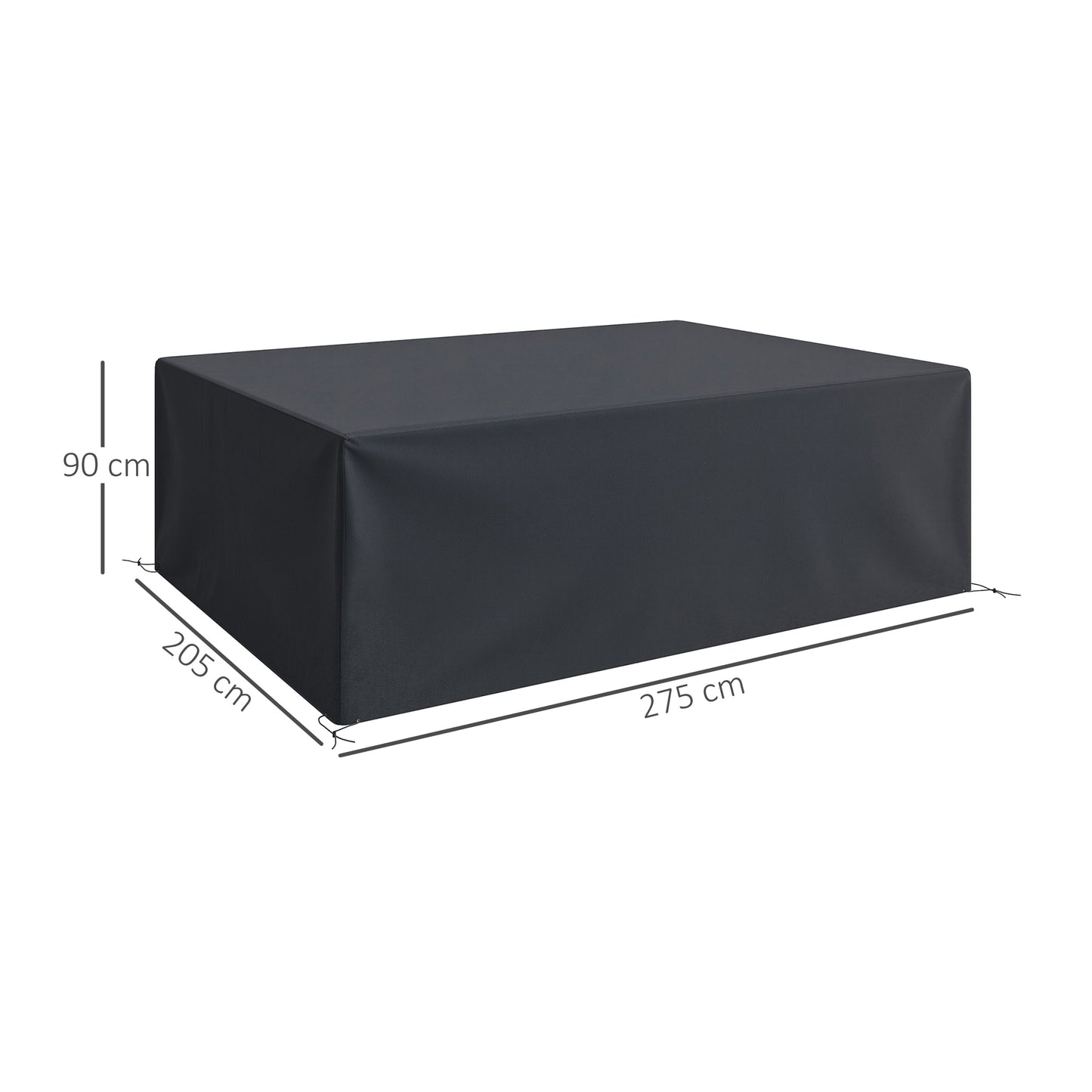 600D Oxford Outdoor Garden Furniture Sofa Set Cover, Waterproof Anti-UV Rattan Sun Lounger Protection Protector Cover