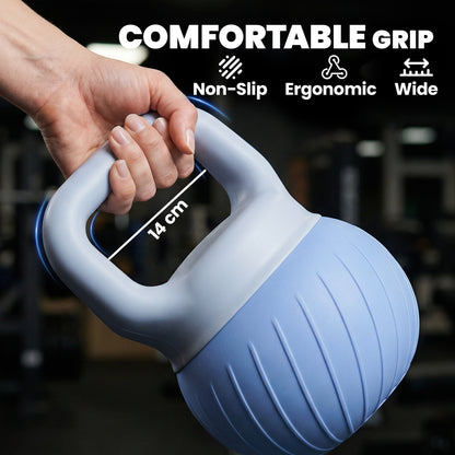 Soft Kettlebell, 10kg Kettle Bell with Anti-Slip Grip for Home Gym Weight Lifting and Strength Training