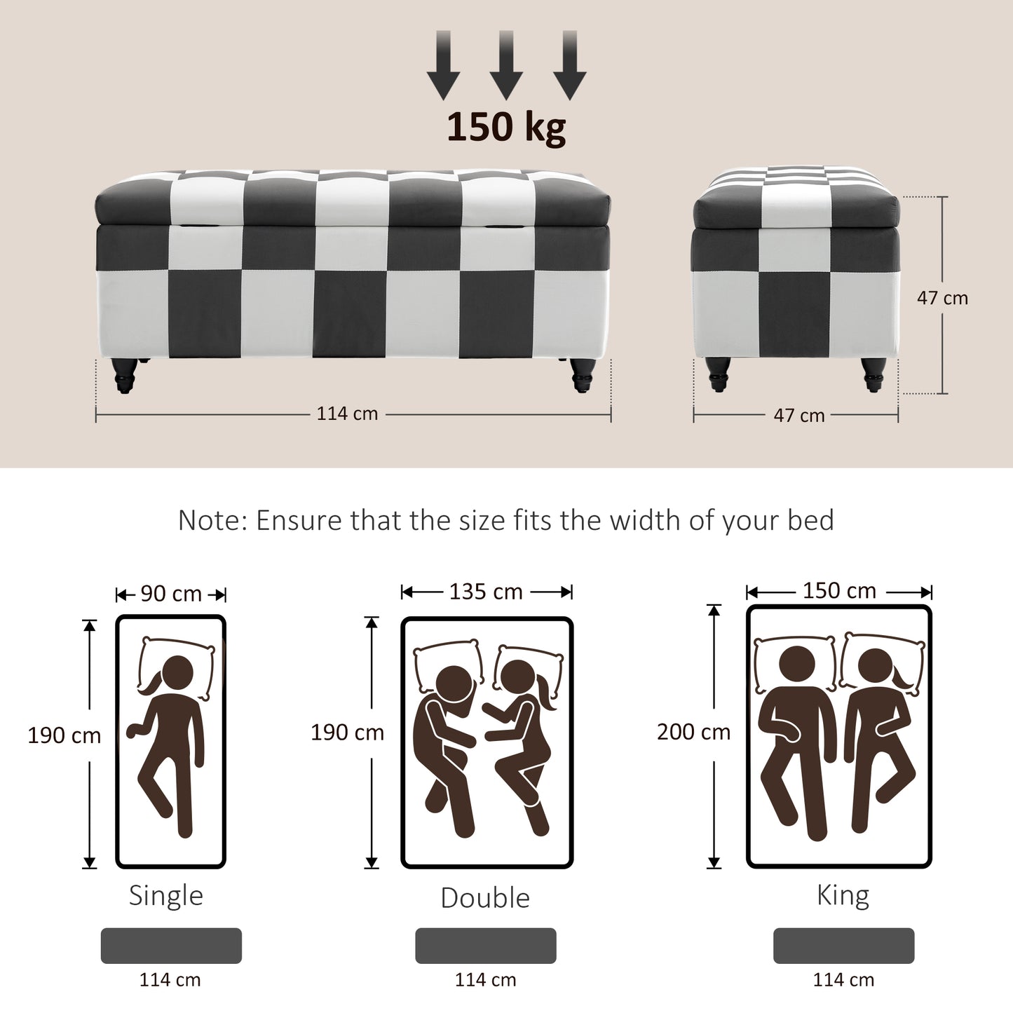 Storage Ottoman, Storage Bench with Wood Legs, Footstool, Footrest with Velvet Surface for Bedroom, Hallway, Living Room