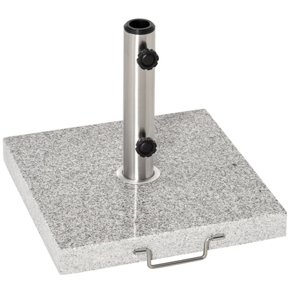25kg Garden Umbrella Base Durable Parasol Holder Patio Furniture Outdoor Sunshade Marble Stand