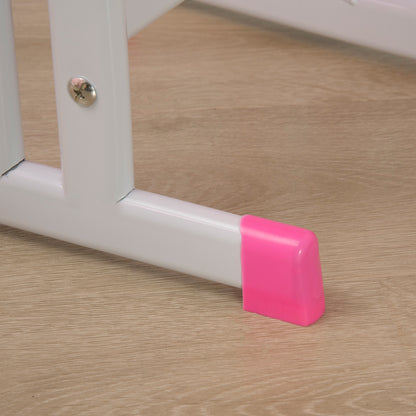 Kids Adjustable Desk and Chair Set, Book Stand, Pen Slot - Pink
