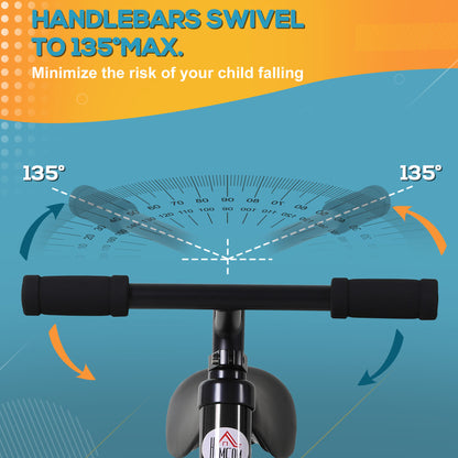 11 Inch Kids Balance Bike Training Pedal Bicycle W/ Removable Stabilizers EVA Tyres Adjustable Seat Height 2 to 5 Years Gift