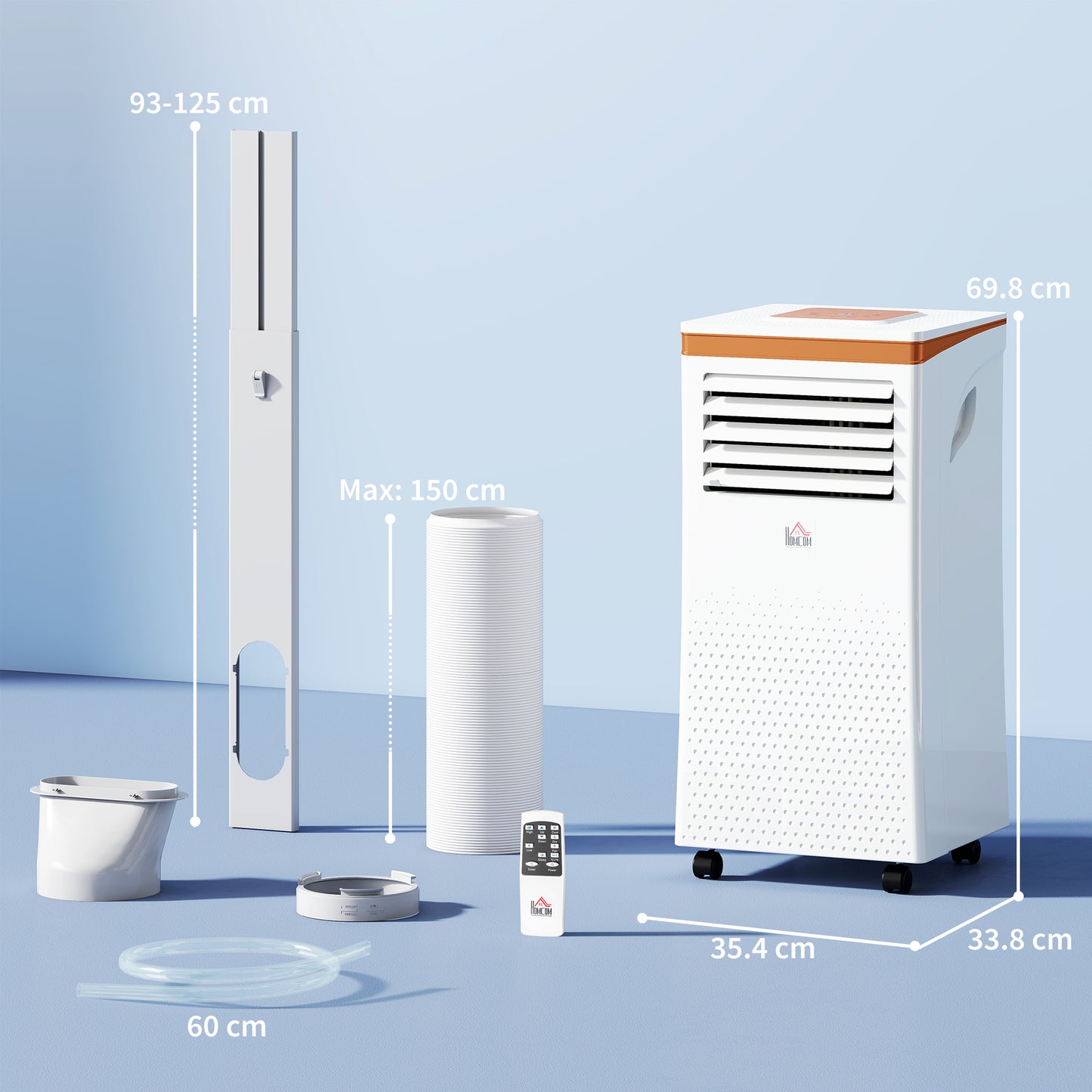 Portable Air Conditioner 7000 BTU, 4-in-1 Air Conditioning Unit with Cooling, Fan, 19.2L/Day Dehumidifier & Sleep Mode
