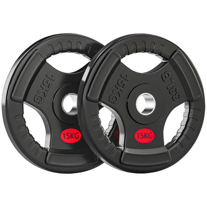 Olympic Weight Plates, 2"/5cm Weight Disc Pair with Tri-Grips
