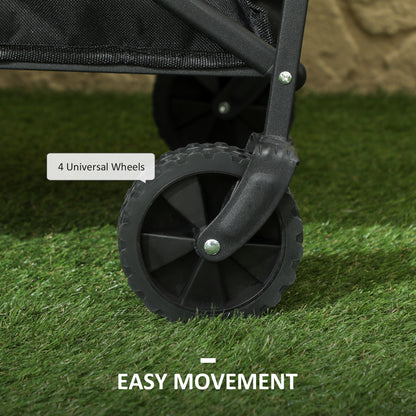 93L Festival Trolley on Wheels, Garden Folding Trolley Cart