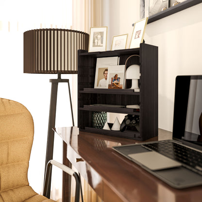 Four-Tier Desktop Organiser - Dark Brown