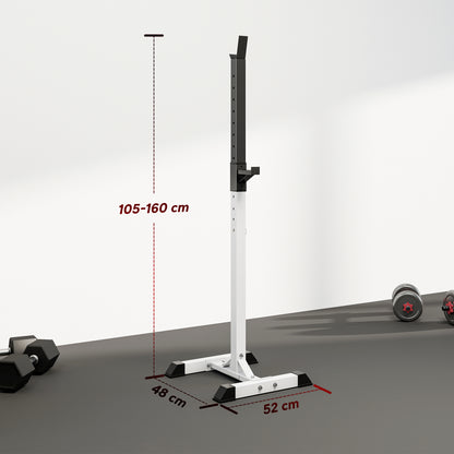 Heavy Duty Weight Bar Barbell Squat Stand Barbell Rack Spotter, for Home, Gym - Black