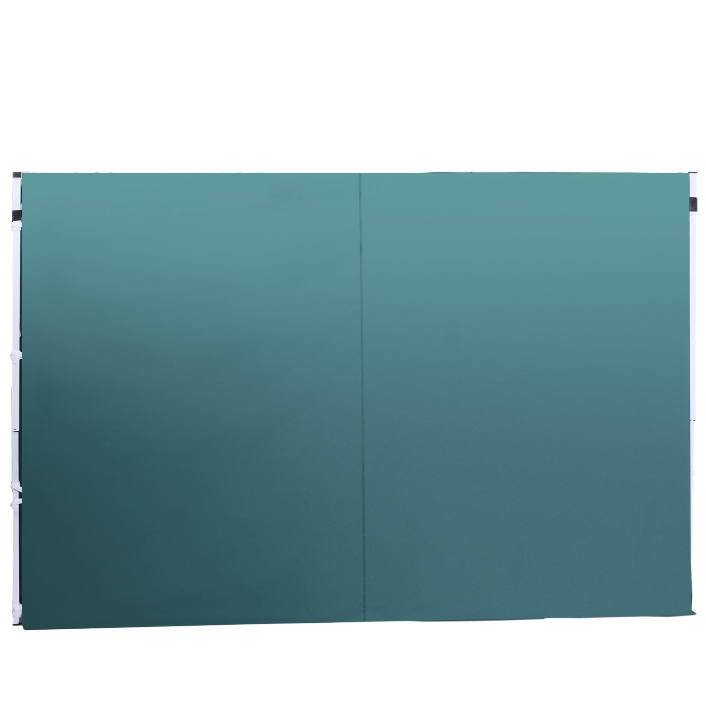 2.95 Meters Gazebo Replaceable Exchangeable Side Panel Wall Panels Walls With Window, Dark Green