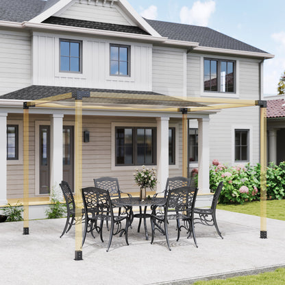 Pergola Kit, DIY Pergola Brackets with 3-Way Pergola Corner Brackets and Post Base for 92mm Lumber