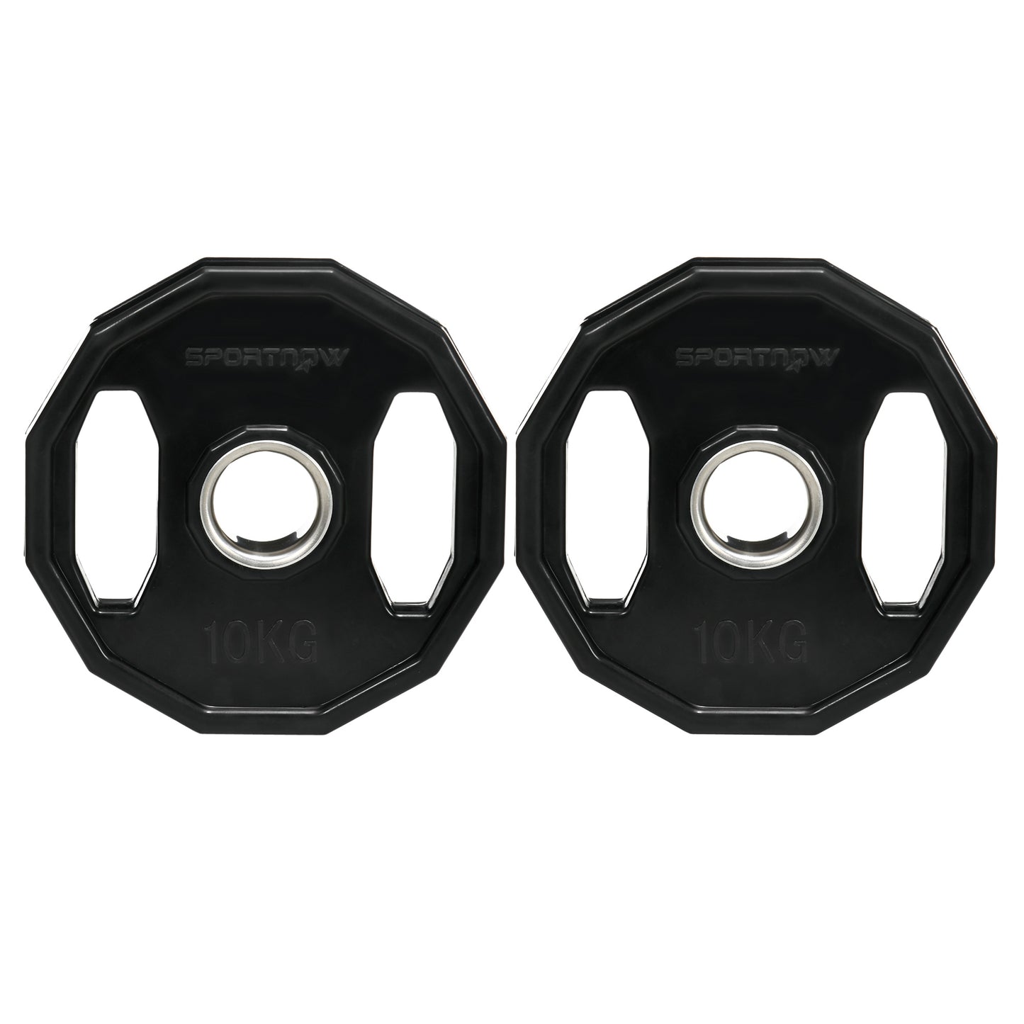 Olympic Weight Plates Set, Metal and Rubber Bumper Plates Weights Discs with 2"/5cm Holes