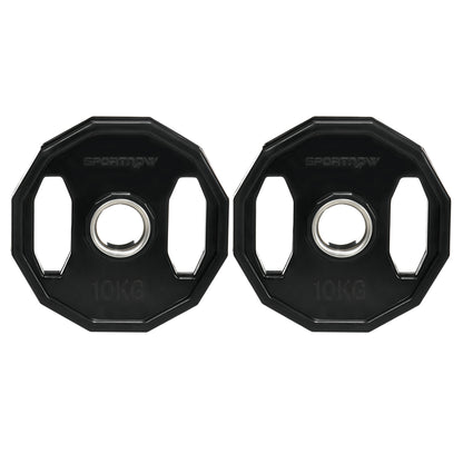 Olympic Weight Plates Set, Metal and Rubber Bumper Plates Weights Discs with 2"/5cm Holes