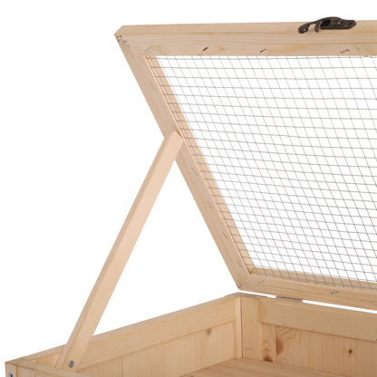 Wooden Large Hamster Cage, Gerbil Cage 4 Layers with Tall Bottom & Storage Shelf