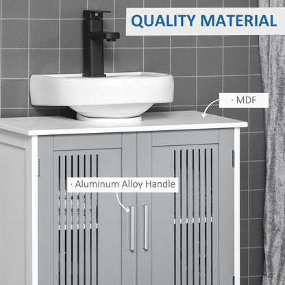 Modern Under Sink Cabinet with 2 Doors, Bathroom Vanity Unit, Pedestal Under Sink Design