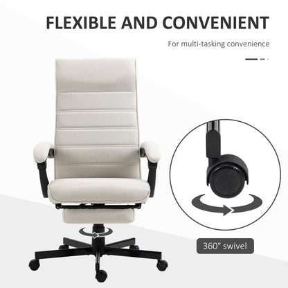 Office Chair, Computer Desk Chair, Fabric Swivel Chair with Adjustable Height and Rolling Wheels for Home Office Work Study