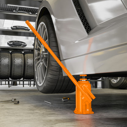 12 Tonne Hydraulic Bottle Jack with 19-37 cm Lifting Range, Heavy Duty Portable Compact Car Jack Lift