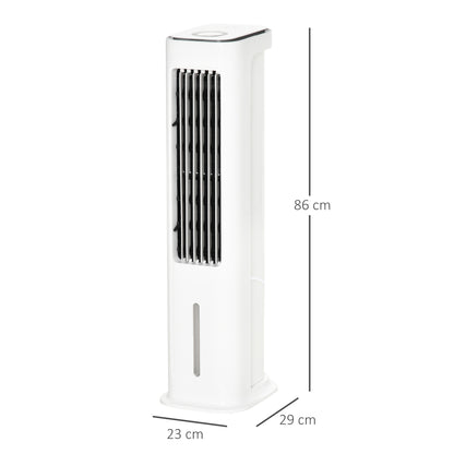 Evaporative Air Cooler, 5L Water Tank Oscillating Ice Cooling Fan with 3 Modes, 3 Speeds, Remote Control, Timer