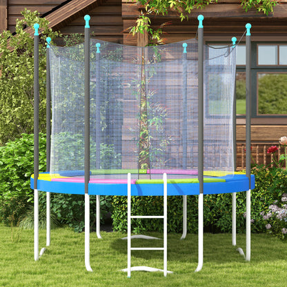 8FT Trampoline Spring Cover, Plastic Trampoline Pad Replacement with Elastic Cord, Waterproof