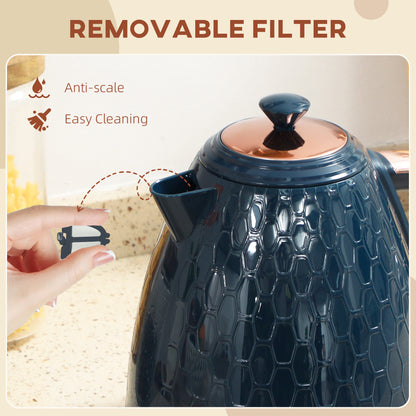 3000W Rapid Boil Honeycomb Kettle - Dark Blue
