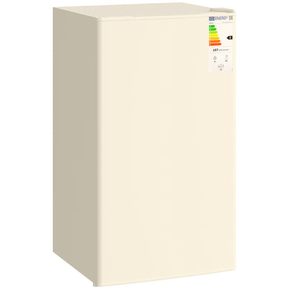 Under Counter Fridge, 91L Small Fridge with Chiller Box, Removable Shelf, Reversible Door, Adjustable Legs