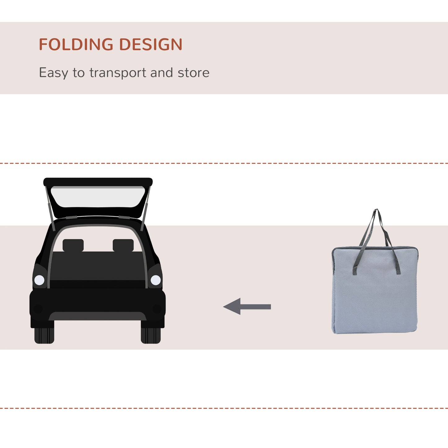 Soft Sided Pet Carrier Foldable Bag Car Seat Cat Dog Puppy Kennel Portable Travel Cage Tote Case Mesh Holder House Grey
