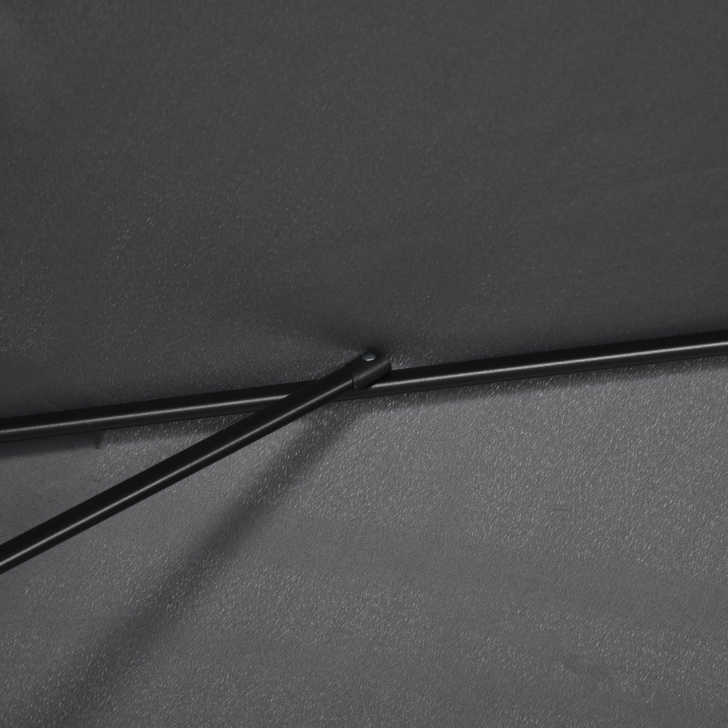 3x2m Garden Parasol Umbrella with Aluminium Pole, Tilt and Crank, Rectangular Outdoor Table Parasol Sun Shade for Patio