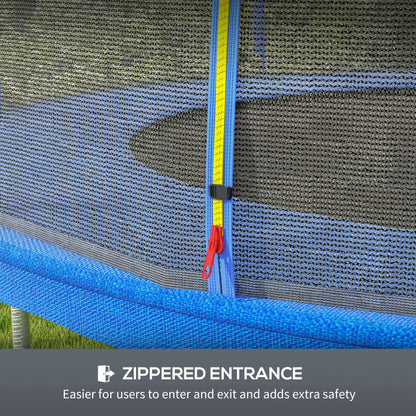 8ft Trampoline Net Replacement with 6 Plastic Pole Covers