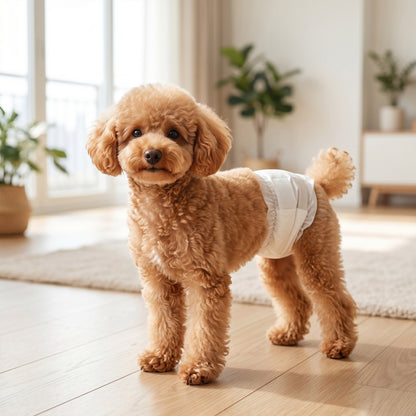 Dog Diapers Super Absorbent Leak-Proof Dog Nappies for Male Dogs Size XS 20-28 cm Waist