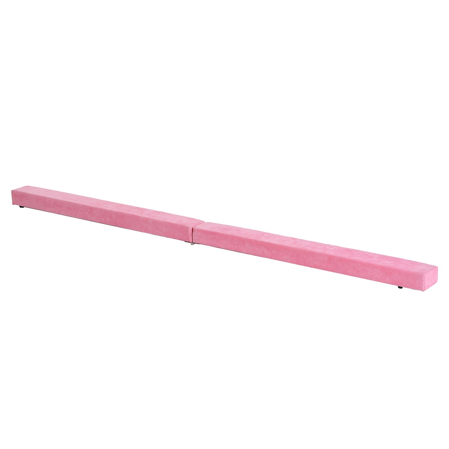 2.1M 7FT Gymnastics Folding Balance Beam Home Gym Training Exercise Sports - Pink