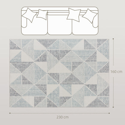 Modern Area Rug, Geometric Pattern Non-Slip Washable Rug, Soft Floor Carpet for Living Room, Bedroom, Dining Room