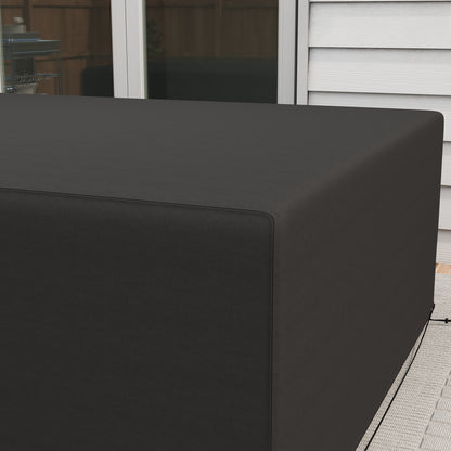 Outdoor Garden Furniture Cover Waterproof, Anti-UV 600D Heavy Duty Oxford Fabric Patio Furniture Cover for Rectangular Sofa T