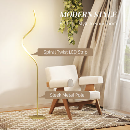 LED Floor Lamp with 3 Adjustable Brightness, Modern Dimmable Standing Lamp with Foot Switch for Bedroom, Living Room