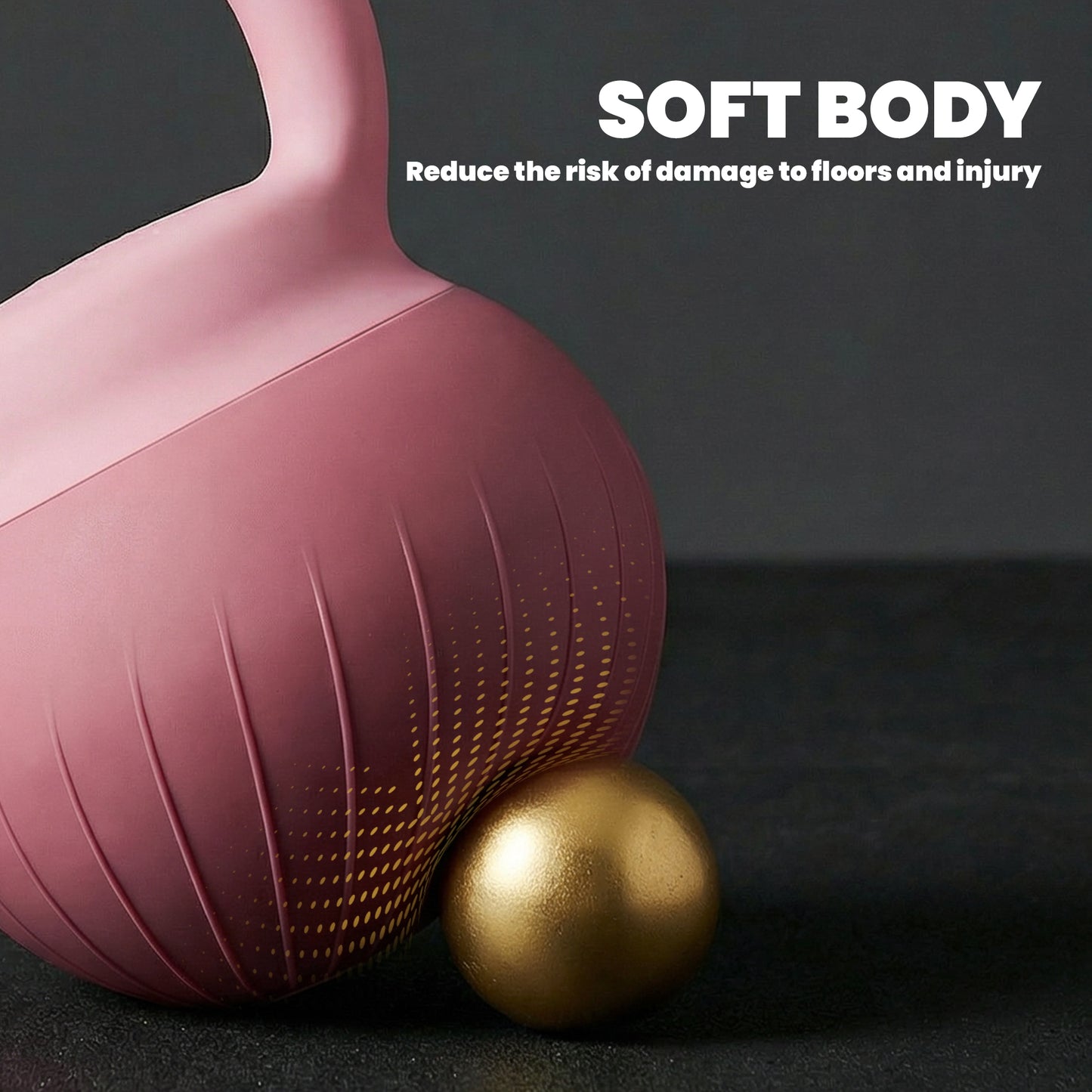 Soft Kettlebell, 8kg Kettle Bell with Anti-Slip Grip for Home Gym Weight Lifting and Strength Training