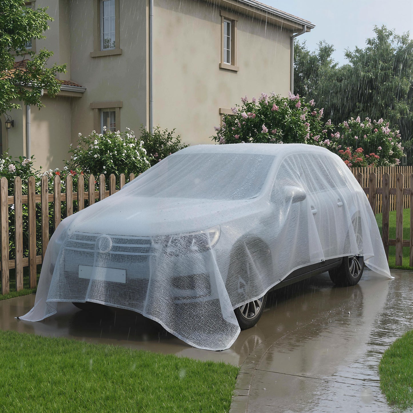 4 x 6m Waterproof Tarpaulin, Heavy Duty 140GSM Tear-Resistant PE Tarp with Reinforced Grommets, UV Protected Cover
