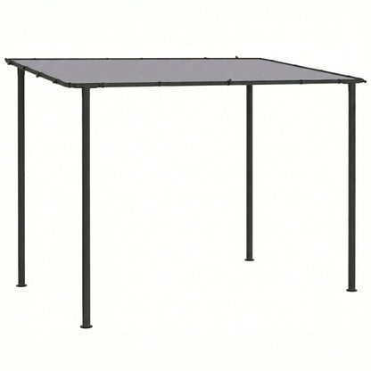 3 x 2 m Lean to Garden Pergola, Metal Frame Gazebo Pergola with UPF30+ Protection, Sloped Roof, Drainage Holes, Grey