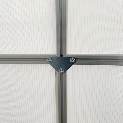 190 x 190cm Walk-In Polycarbonate Greenhouse