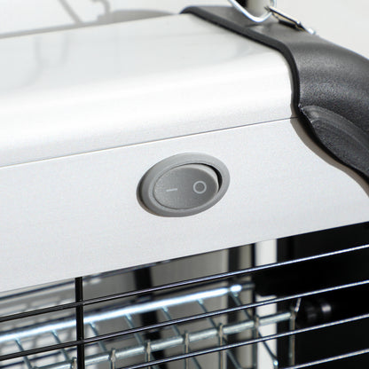 30W Electric Fly Zapper, Bug Zapper with UK Plug, 2 UV Bulbs, Hanging Chain, On/Off Switch and Removable Catch Tray