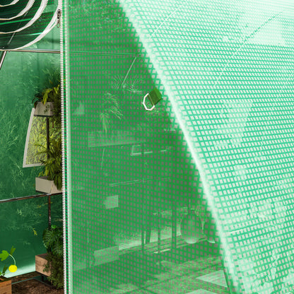 4 x 3 x 2m Polytunnel Greenhouse Replacement Cover ONLY Winter Garden Plant PE Cover for Tunnel Walk-in Greenhouse with Roll