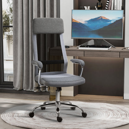 Office Chair, Ergonomic Desk Chair, High Back Computer Chair with Adjustable Height, Swivel Rolling Wheels