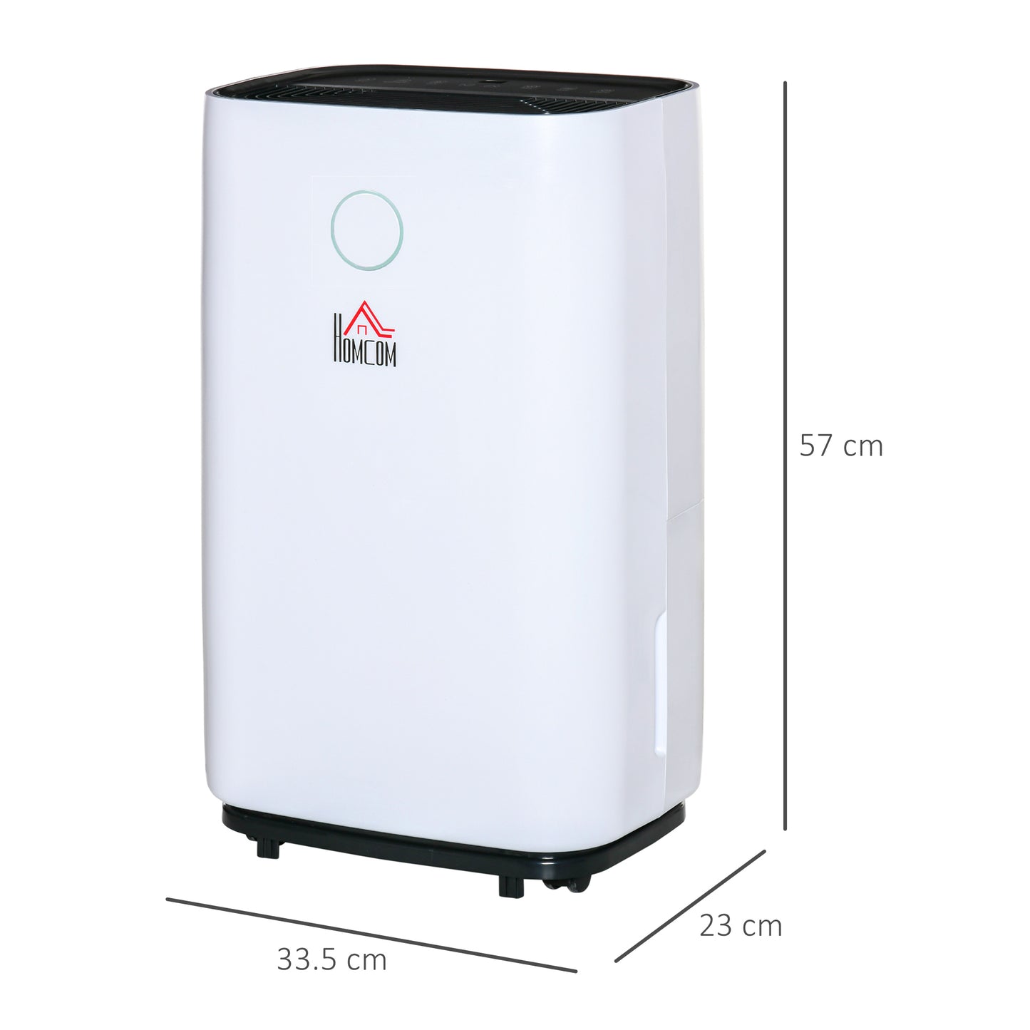 16L/Day Portable Dehumidifier for Home, with LED Screen, Sleep Mode, 24H Timer