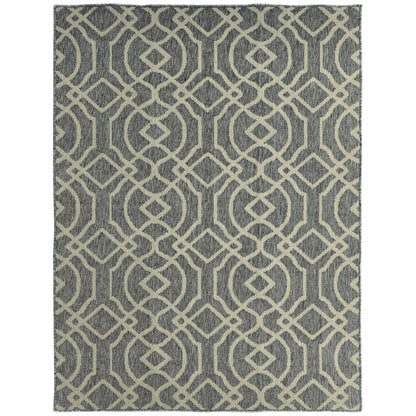 UV Resistant Indoor & Outdoor Area Rug, Easy-Cleaning Machine Washable Rug with Geometric Pattern for Patio, Garden, Kitchen